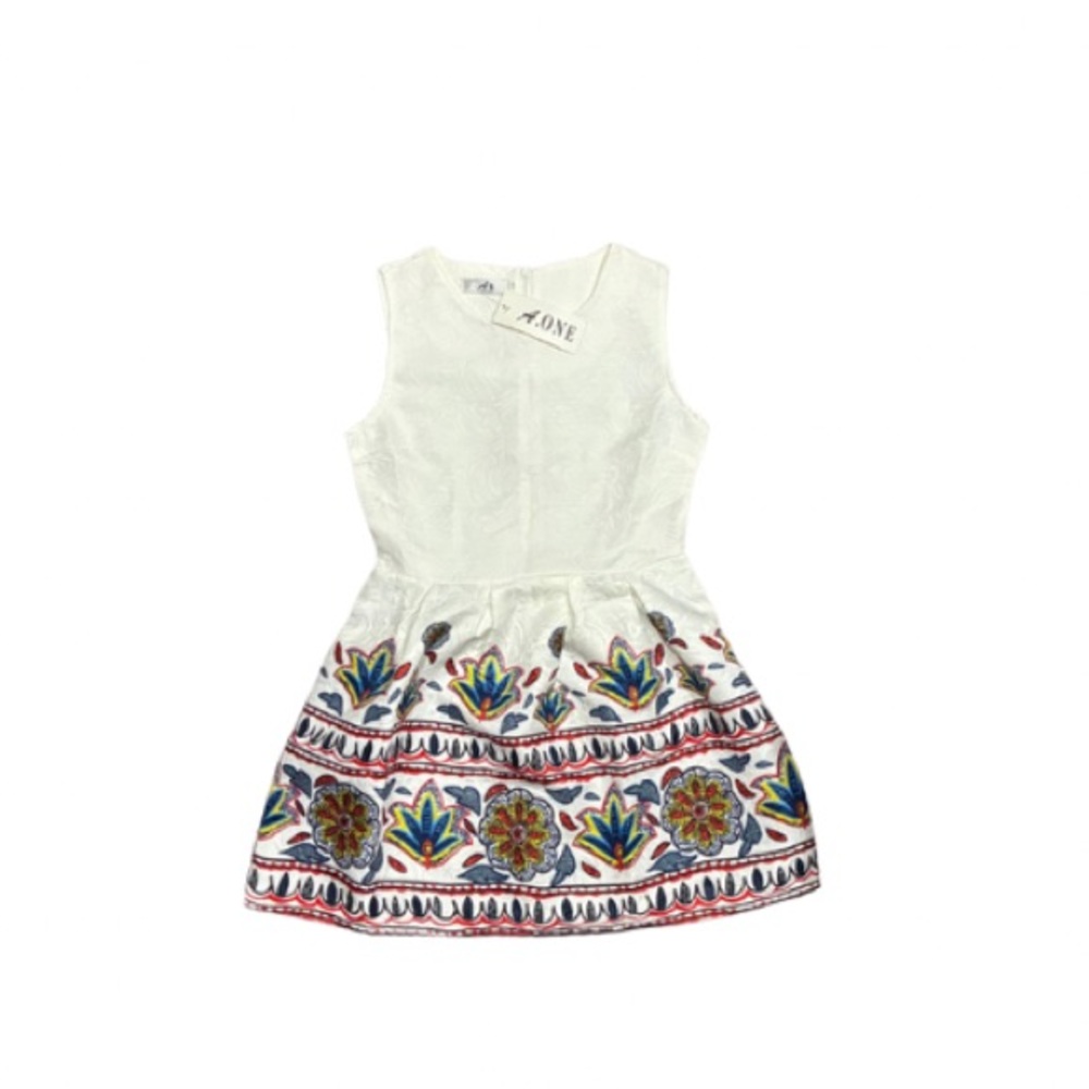 Elegant A1 Studios White Floral Mini Dress